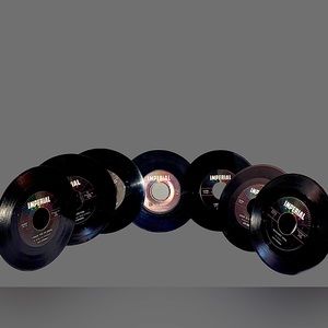 FATS DOMINO 45 RECORD COLLECTION IMPERIAL RECORDS!! 7 RECORDS 14 TITLES! WOW!!